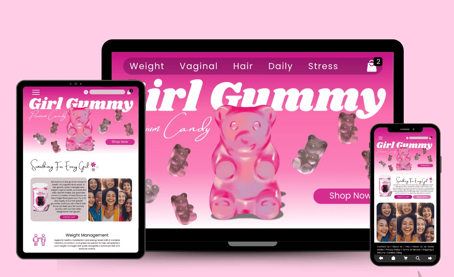 Girl Gummy original portfolio cover