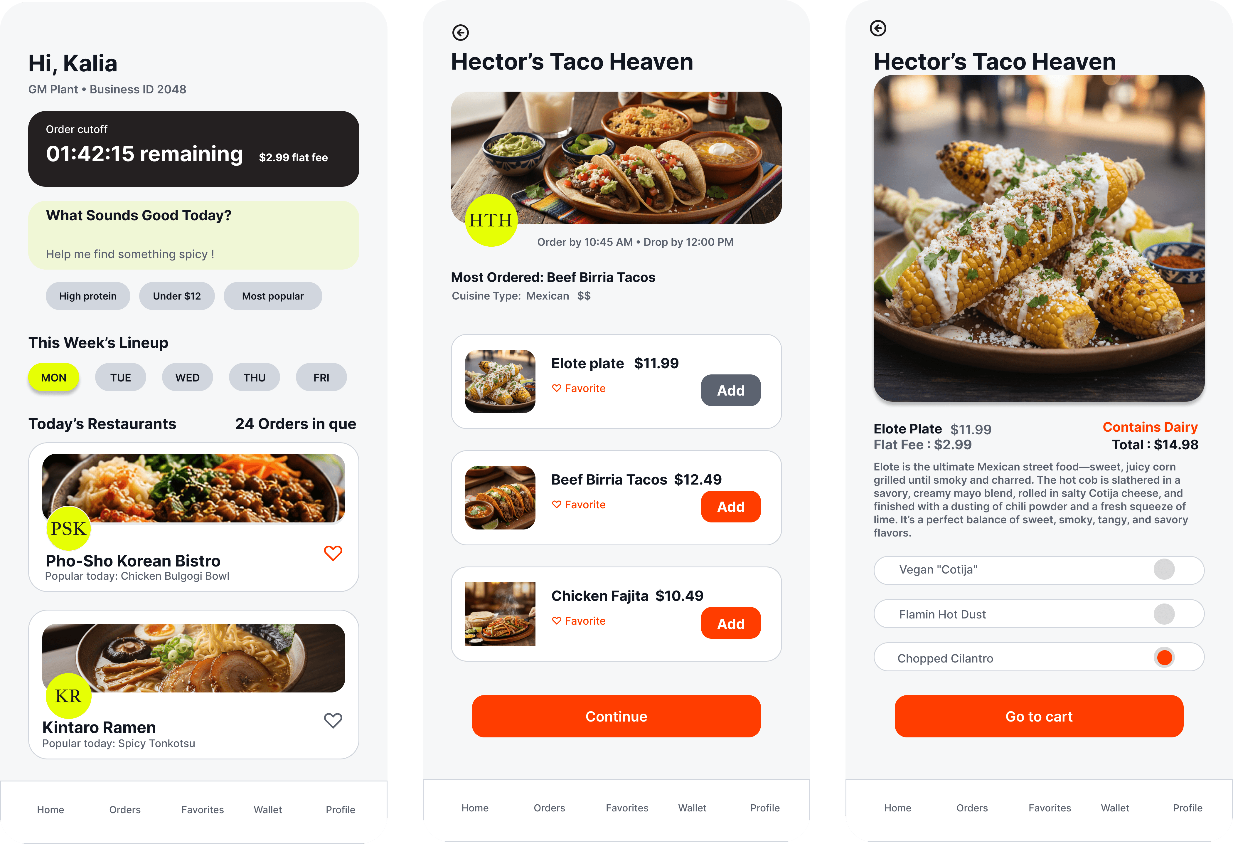 App Design Screens Overview — Vittlez design artifact 14