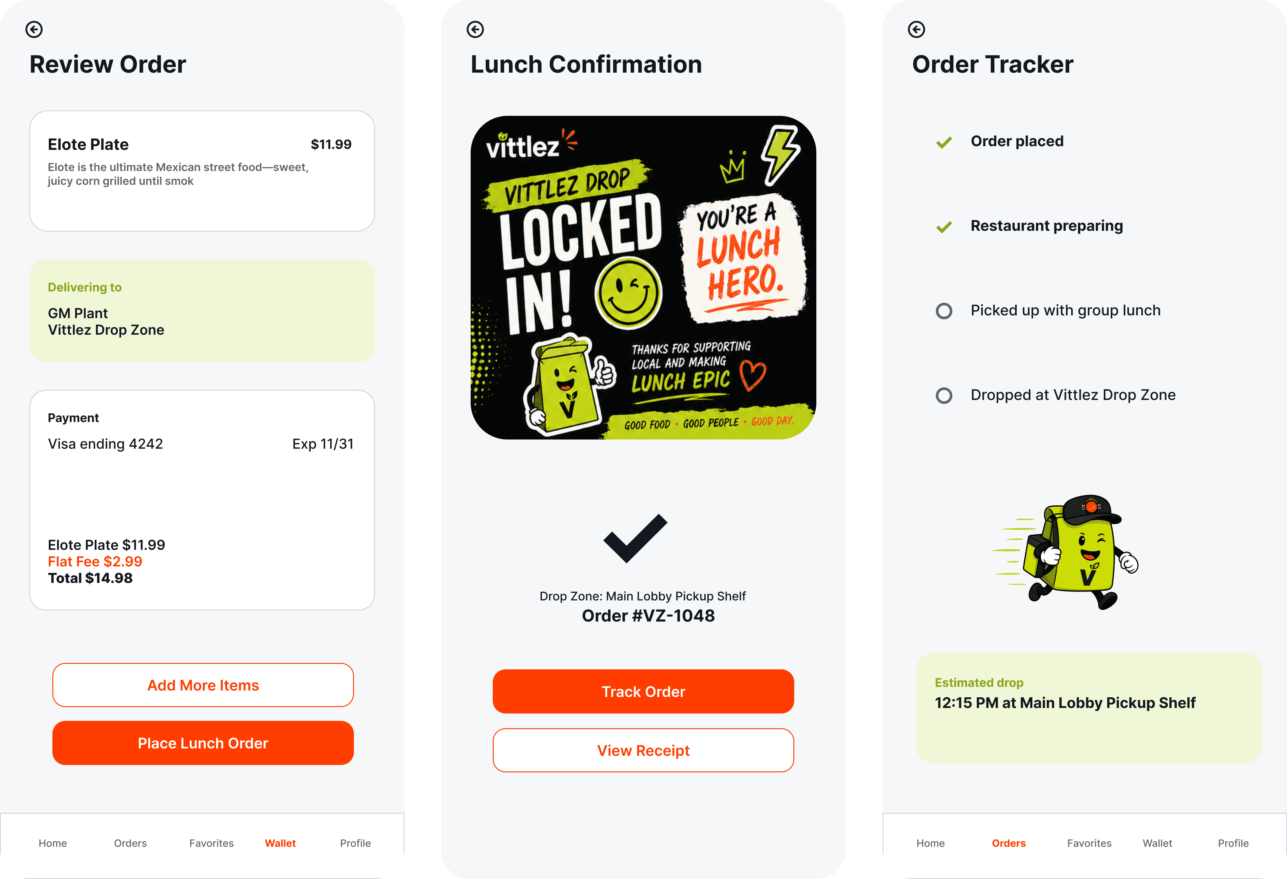 App Design Screens Overview — Vittlez design artifact 15