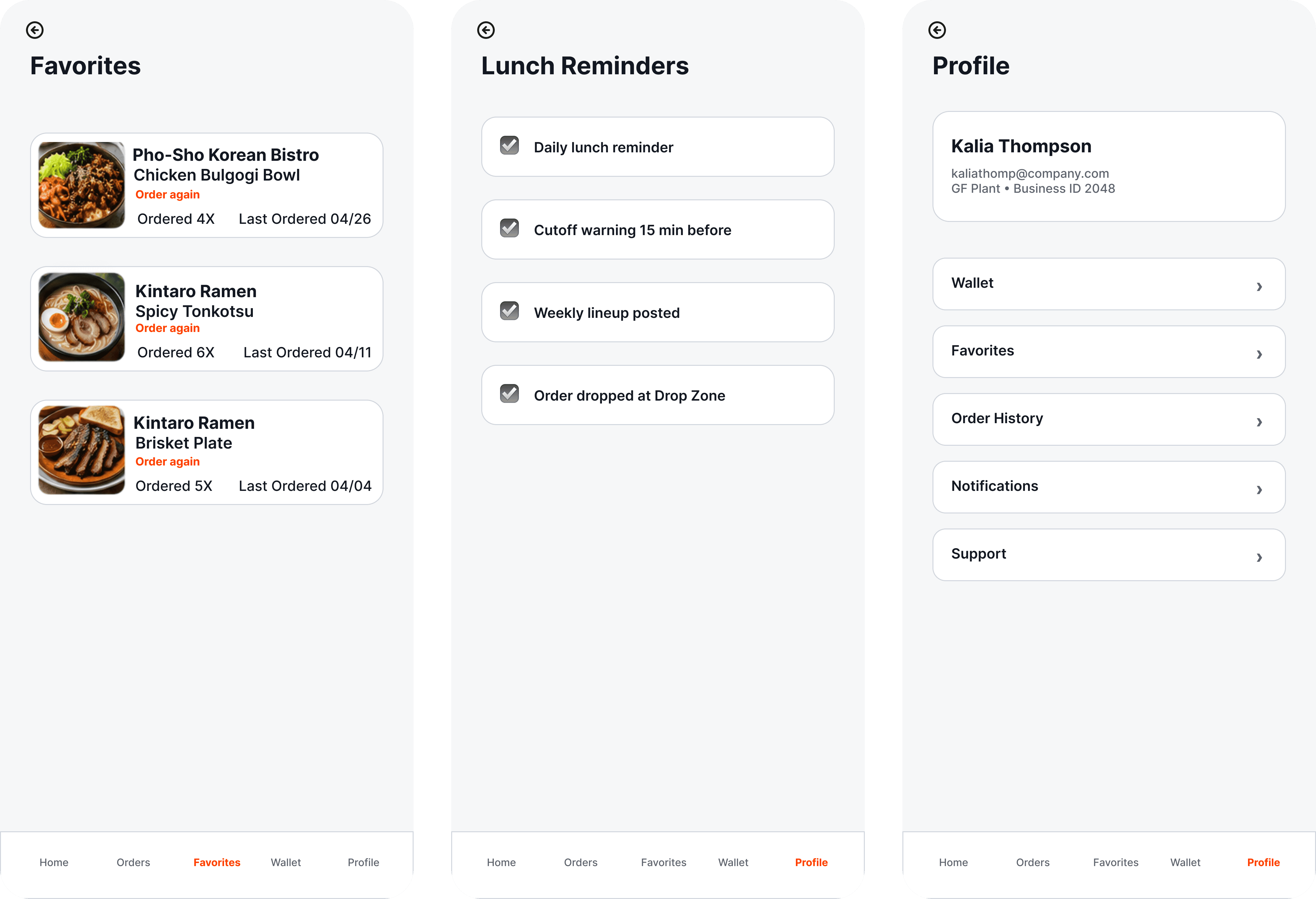 App Design Screens Overview — Vittlez design artifact 16